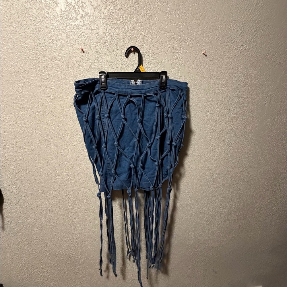 Blue Fringe 2 piece set